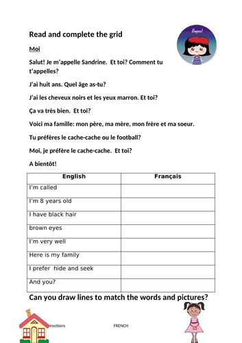 Ks2 French Worksheetsassessment Resource Teaching Resources