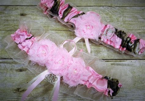 Pink Camo Garter Wedding Garter Set Realtree Camo Pink Etsy