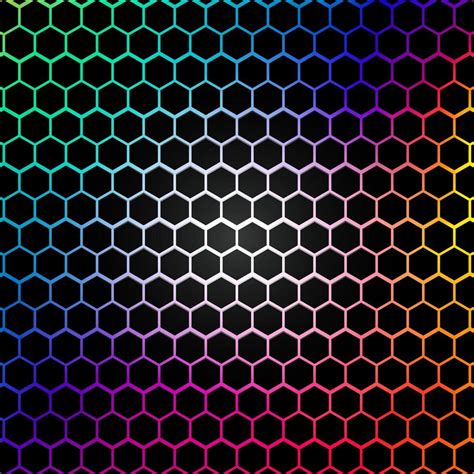 Rainbow Hexagon Pattern 1234099 Vector Art At Vecteezy