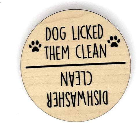 Dog Licked Them Clean Dishwasher Magnet Dishwasher Magnet