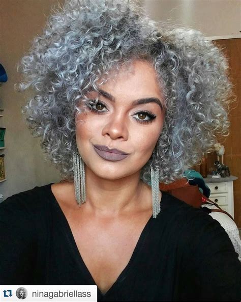 Grey hair with highlights and lowlights is fashionable for naturalistas over 50 and for ladies who just want a different look. 10 Photos to Show How Amazing Grey Natural Hair Is