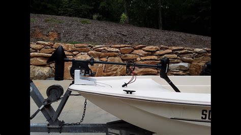 Diy Transom To Bow Mounted Trolling Motor Conversion Youtube