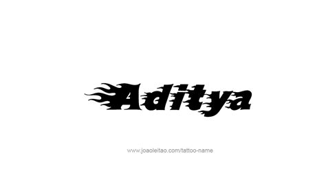 Aditya Name Logo