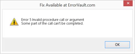 Vba Runtime Error 5 Invalid Procedure Call Or Argument Smartadm Ru
