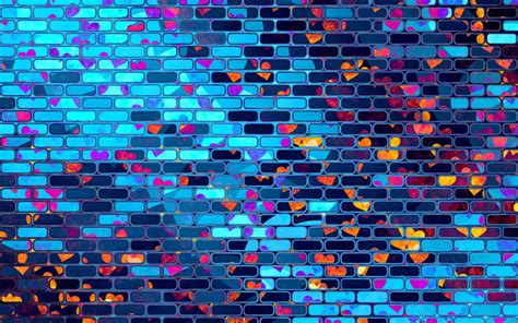Neon Brick Wall Background Hd Carrotapp