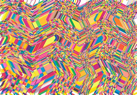 Mosaic Background Tessellation Pattern Vibrant Wavy Waving And