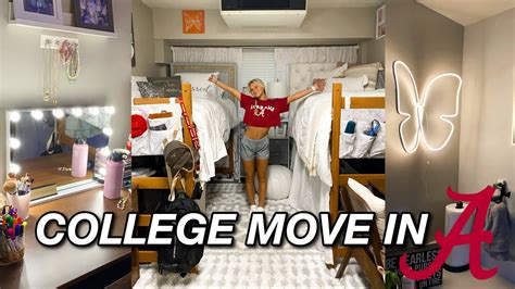 College Move In Dorm Tour University Of Alabama Youtube