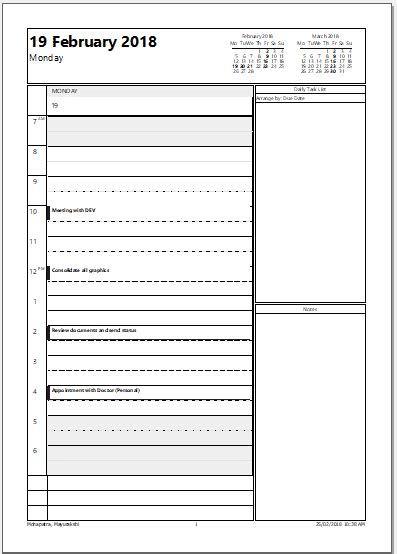Outlook Print Calendar Options A Dailyweeklymonthly Plan On Paper