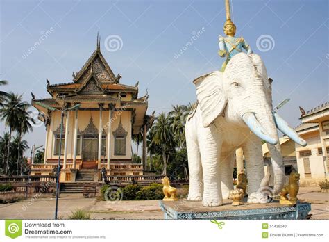 Modern Buddhist Temple In Battambang Cambodia Stock Photo Image Of