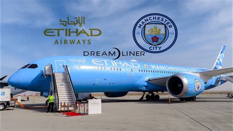 Etihad Airways 787 Manchester City Livery Boeing 787 9 Dremaliner