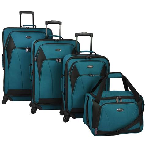 U.S. Traveler - Saratoga 4 Piece Spinner Luggage Set - Walmart.com - Walmart.com