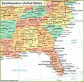 us map southeast printable map of se usa 1 fresh us map - southeastern ...