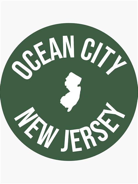 Ocean City New Jersey Sticker For Sale By Waves4 Redbubble