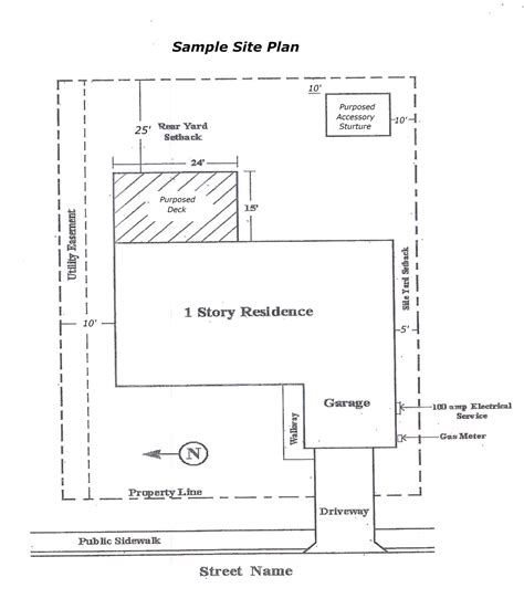 Site Plan Example Residential San Rafael