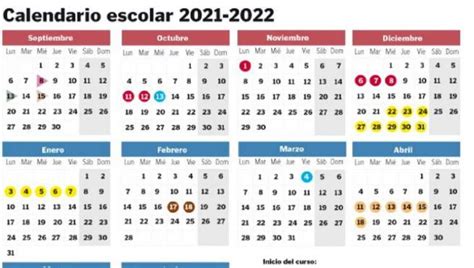 Calendario Escolar 2021 2022 Cuándo Empiezan Y Terminan Las Clases En