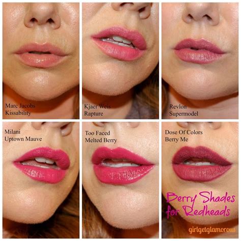 The Best Berry Lipsticks For Fair Skin Redheads • Girlgetglamorous Lipstick For Fair Skin