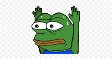 Monkas Png And Vectors For Free Download Pepe Hands Up Emote Emoji