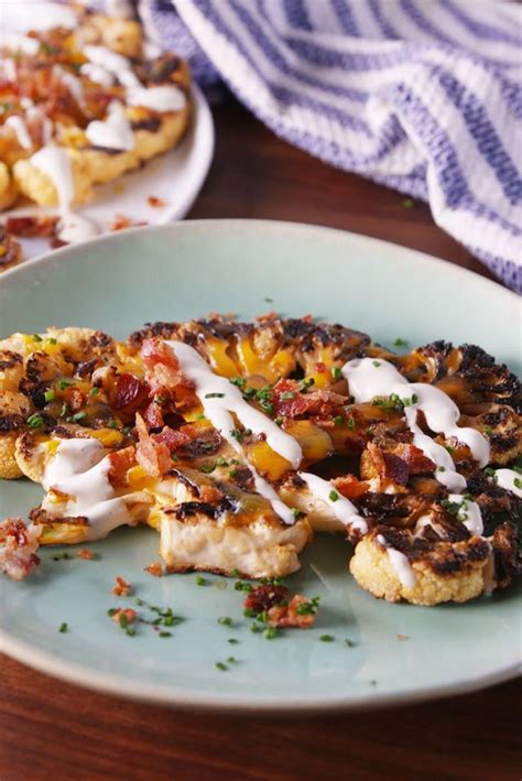 Loaded Grilled Cauliflower Recipe Healthy Grilling