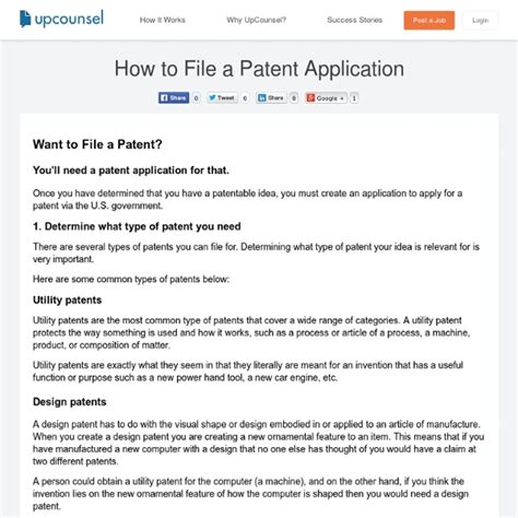 How To File A Patent Application Pearltrees