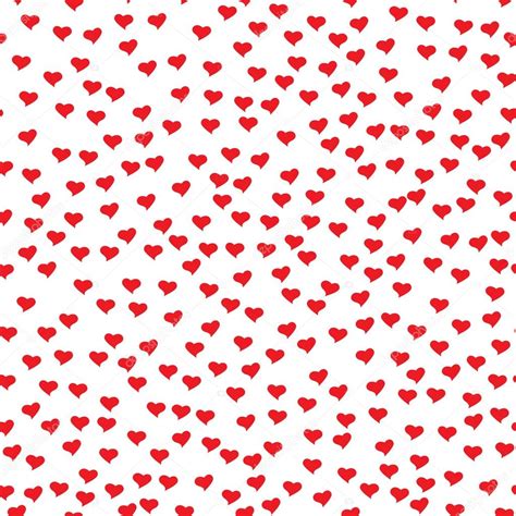 Romantic Seamless Pattern With Tiny Red Hearts Abstract Repeating