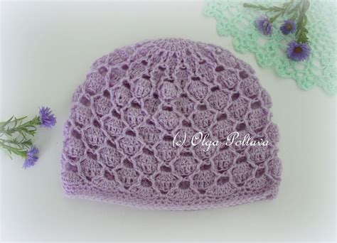 Lacy Crochet Delicate Lace Crochet Baby Hat Free Pattern From Pinterest