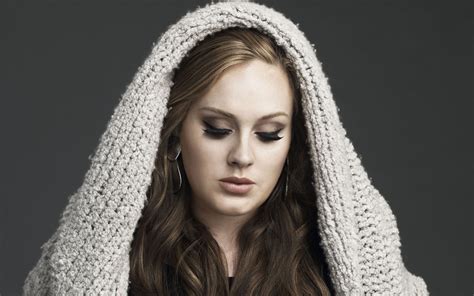 Download Wallpapers Adele Portrait British Singer Makeup Photoshoot