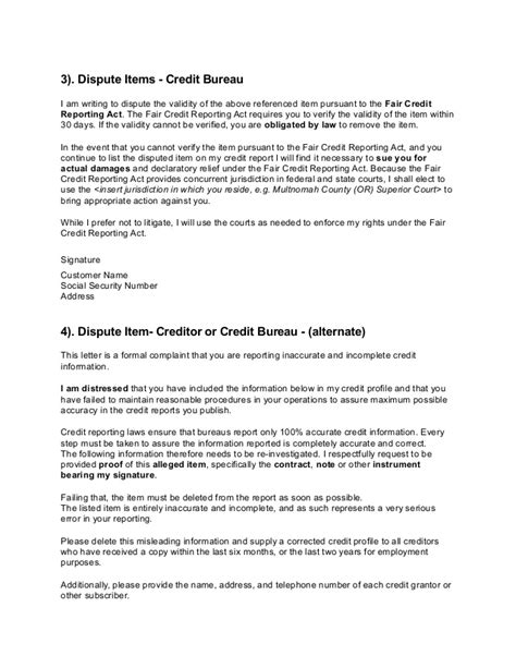 Feb 14, 2008 · re: Credit Dispute Letters