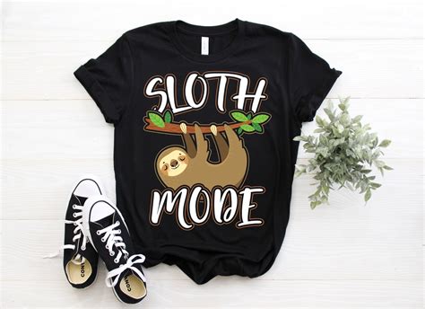 Sloth Mode Sloth T Shirt Sloth Shirt Sloth Tshirt Sloth Etsy
