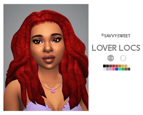 Lover Locs Savvysweet On Patreon Sims Hair Sims 4 Maxis Match
