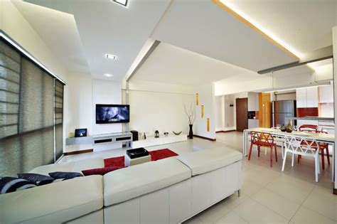 Hdb Bto 5 Room Moderno Salón Singapur De The Design Define Pte