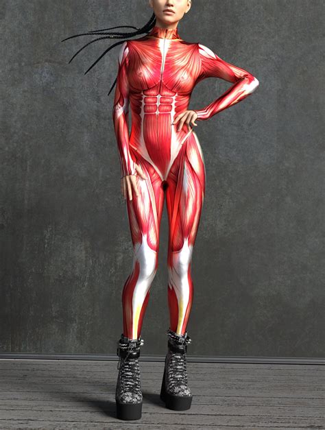 Human Body Costume Muscles Halloween Costume Nude Halloween Etsy Canada