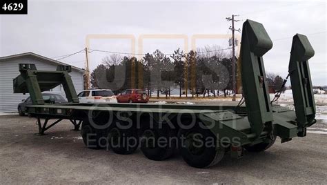 M747 60 Ton Military Lowboy Trailer T 1100 31 Oshkosh Equipment