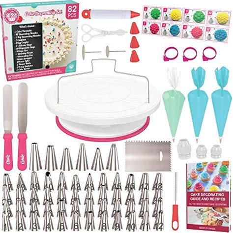 Cake Decorating Kit Turntable 82pcs Supplies Baking Teens Set With