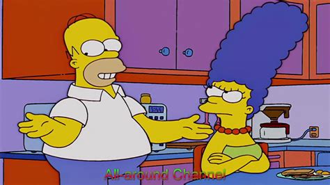 Funny The Simpsons Clip Homer Vs Marge Youtube