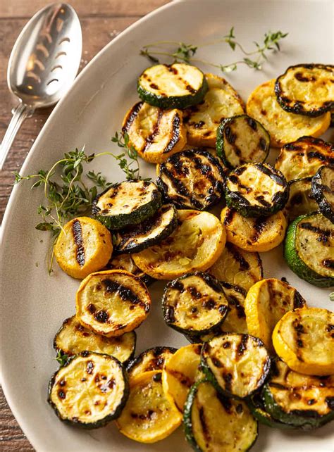 Grilled Zucchini And Squash Basil And Bubbly