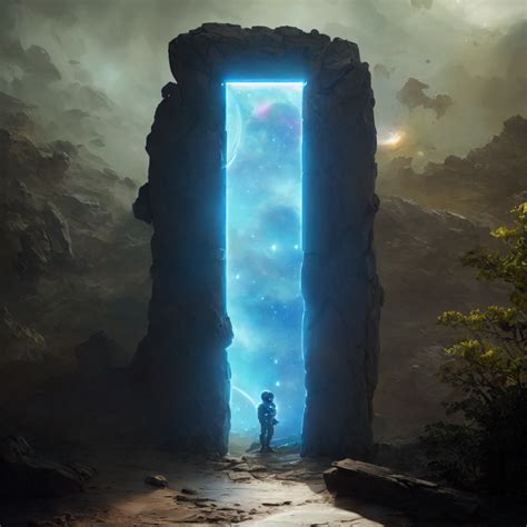 Astronaut Passing Through Stargate Portal By Artdiffuser On Deviantart