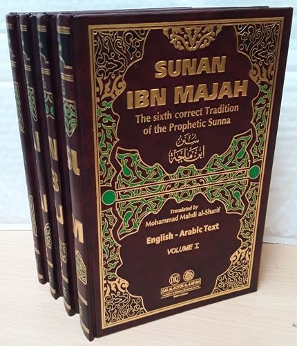 Sunan Ibn Majah Arabic English 4 Volumes Set Dki