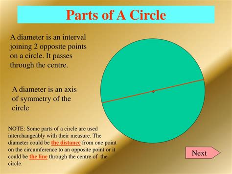 Ppt Parts Of A Circle Powerpoint Presentation Free Download Id2407336