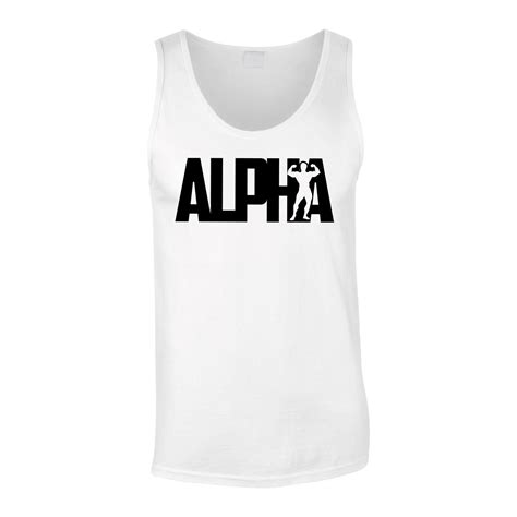 Alpha Mens Gym Vest Bodybuilding Tank Top T Shirt Stringer By Gymtier Ebay