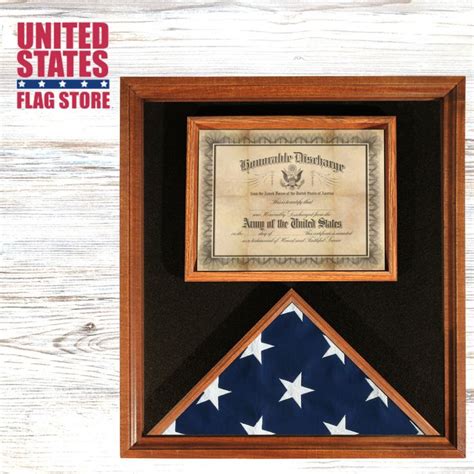 Madison Premium Flag And Certificate Display Case For 3 X 5 Flag