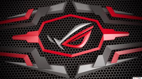 Asus Rog Republic Of Gamers Logotipo Asus 3d Mesh Hd Descargar