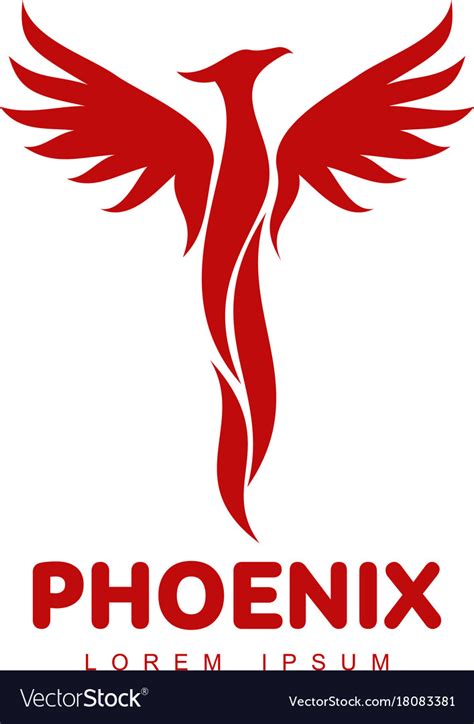 Phoenix Bird Logo Royalty Free Vector Image Vectorstock