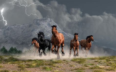 Thunder On The Plains Digital Art By Daniel Eskridge