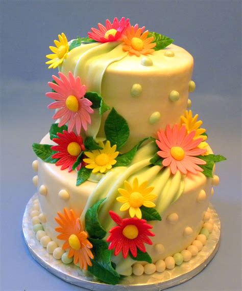 First Birthday Cake Happy Birthday Flower Cake Cake Decorating Icing