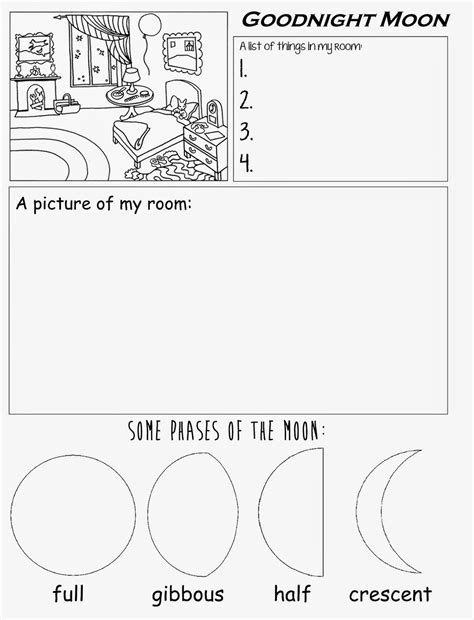 Phases Of The Moon Printable