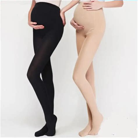 2019 New Velvet Pregnant Women Stockings Adjustable Abdominal Pantyhose