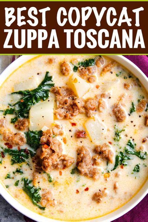Follow #thechunkychef check out the latest recipe in the link below! The BEST copycat zuppa toscana soup, made with spicy ...
