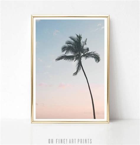Tropical Print Palm Tree Print Poster Printable Art Palm Etsy