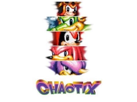 The Logo And Characters From Knuckles Chaotix Sonicthehedgehog Full