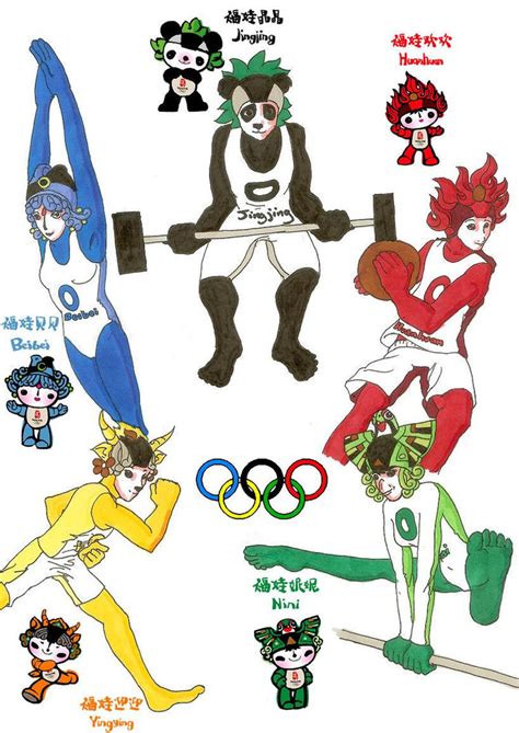 Fuwa Beijing Olympics Mascots By Loweface On Deviantart
